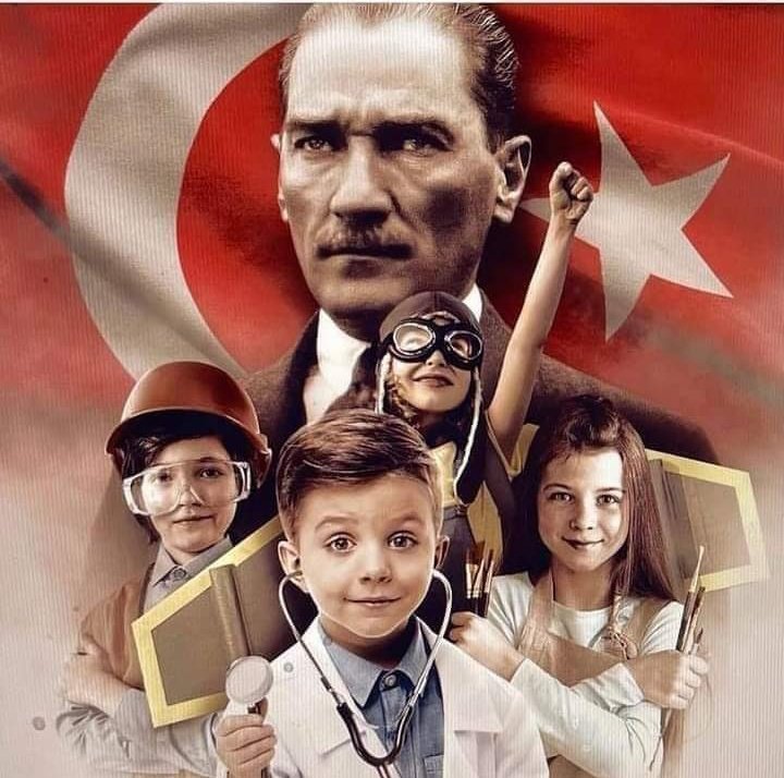 🇹🇷🇹🇷🇹🇷🇹🇷🇹🇷
Sadece 'ATATÜRK' gibi büyük bir lider 
geleceği küçük kalplere emanet 
eder.💙
🇹🇷🇹🇷🇹🇷🇹🇷🇹🇷
23 Nisan Ulusal Egemenlik ve Çocuk Bayramı'mız kutlu olsun!..

#23NisanKutluOlsun
#23NisanUlusalEgemenlikveCocukBayramı