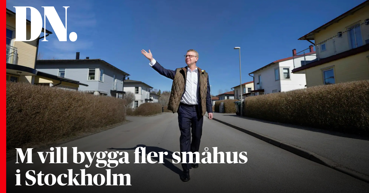 M i Stockholm vill bygga fler småhus och färre renodlade höghusområden: ”Mindre av sovjetisk traktorfabrik.” dn.se/sverige/m-vill…
