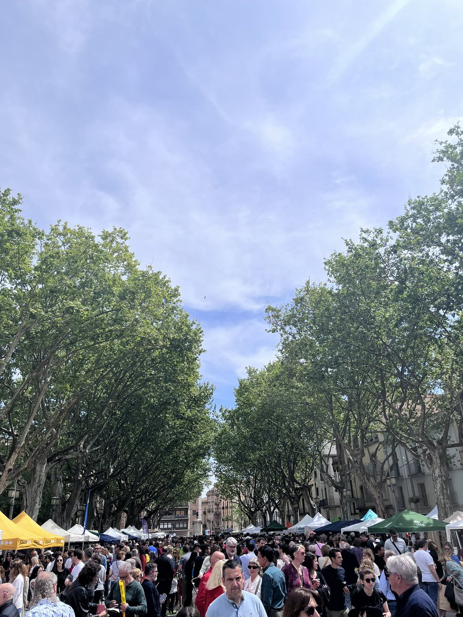 SomRambla's tweet photo. 🌹📚 Un dels dies més bonics de l’any. La Rambla de #Figueres pleníssima! Bon Sant Jordi a tothom! https://t.co/X3qLA5812R
