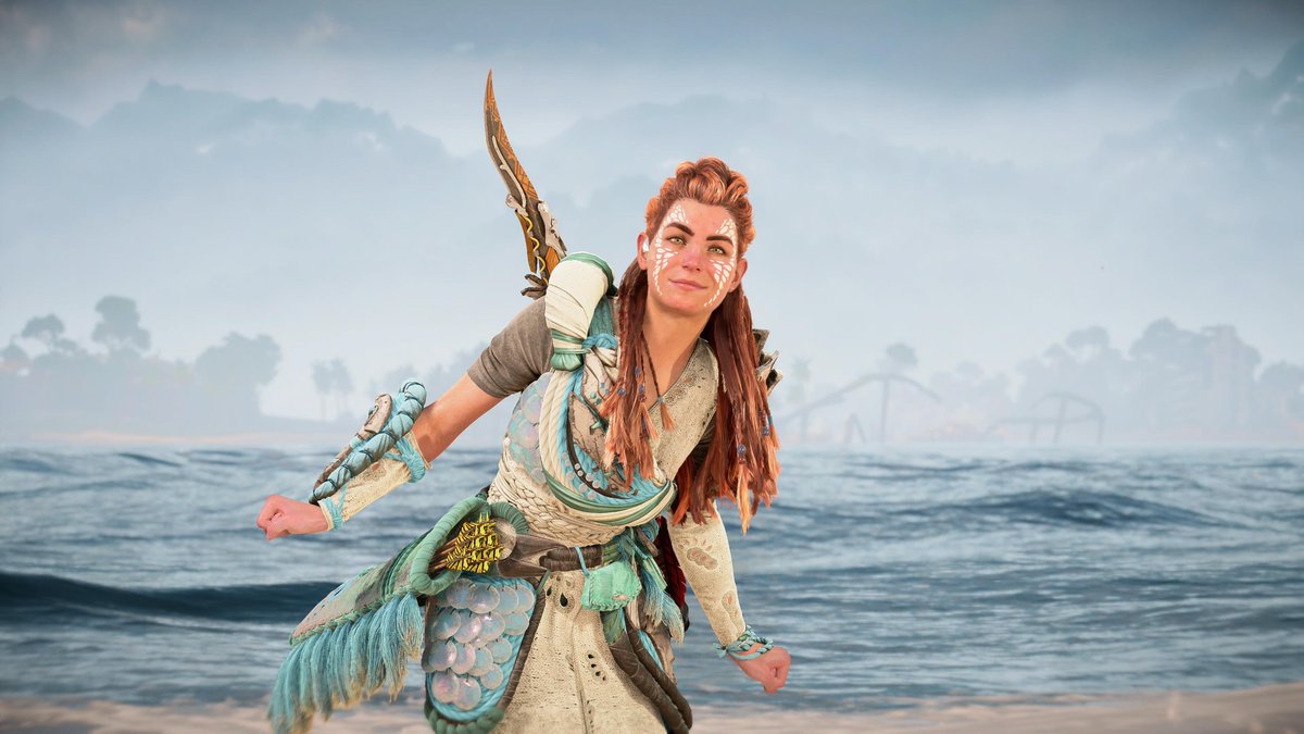 Vanadstar's tweet photo. Horizon Forbidden West: 
Burning Shores (PS5)  

#PS5 #HorizonForbiddenWest #PS5Share #Horizon #Aloy #VirtualPhotography  #Guerrilla #BeyondTheHorizon #LandofVP #WorldofVP #BurningShores https://t.co/H7dpFs1APc