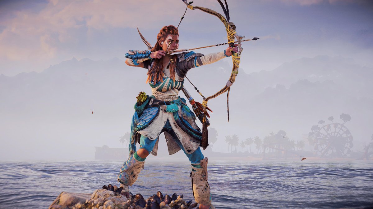 Vanadstar's tweet photo. Horizon Forbidden West: 
Burning Shores (PS5)  

#PS5 #HorizonForbiddenWest #PS5Share #Horizon #Aloy #VirtualPhotography  #Guerrilla #BeyondTheHorizon #LandofVP #WorldofVP #BurningShores https://t.co/H7dpFs1APc