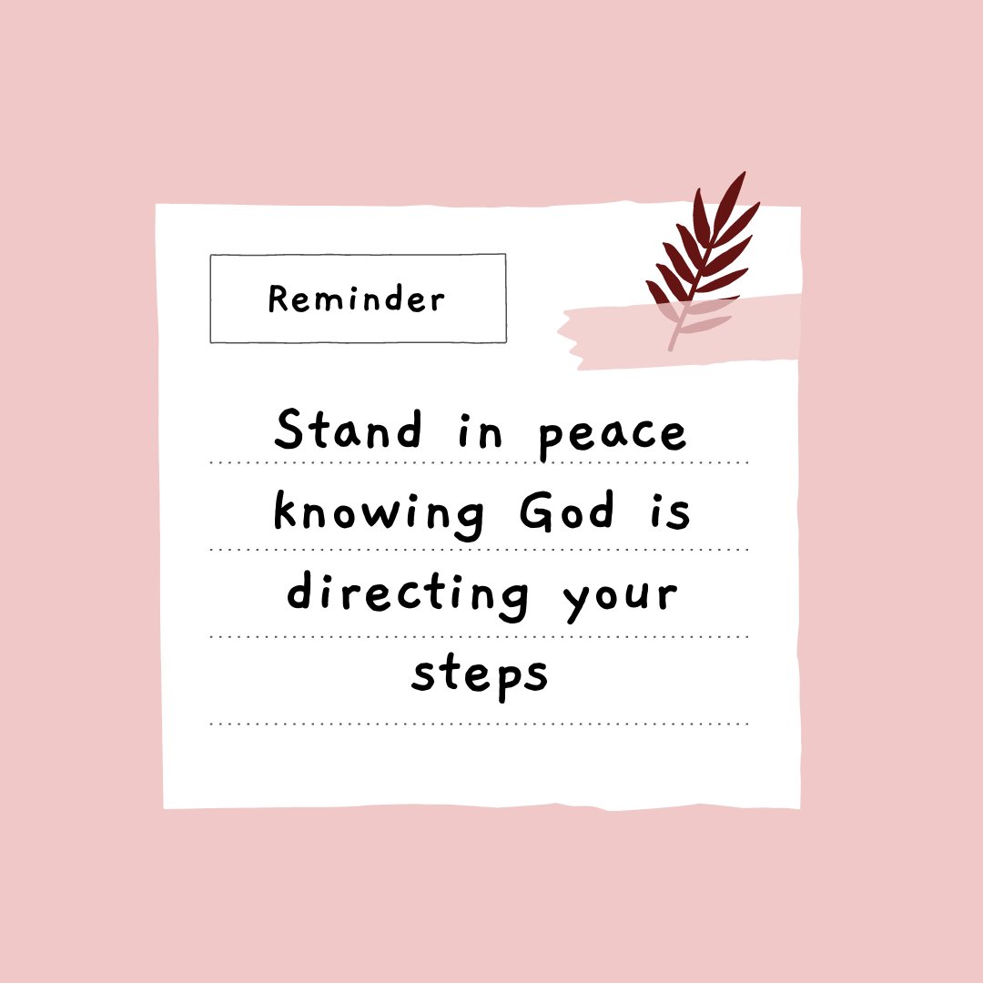Glori_Monroe's tweet photo. Stand in peace knowing God is directing your steps.
#glorimonroe #peace #reminder #motivation https://t.co/TtmpURCs6a