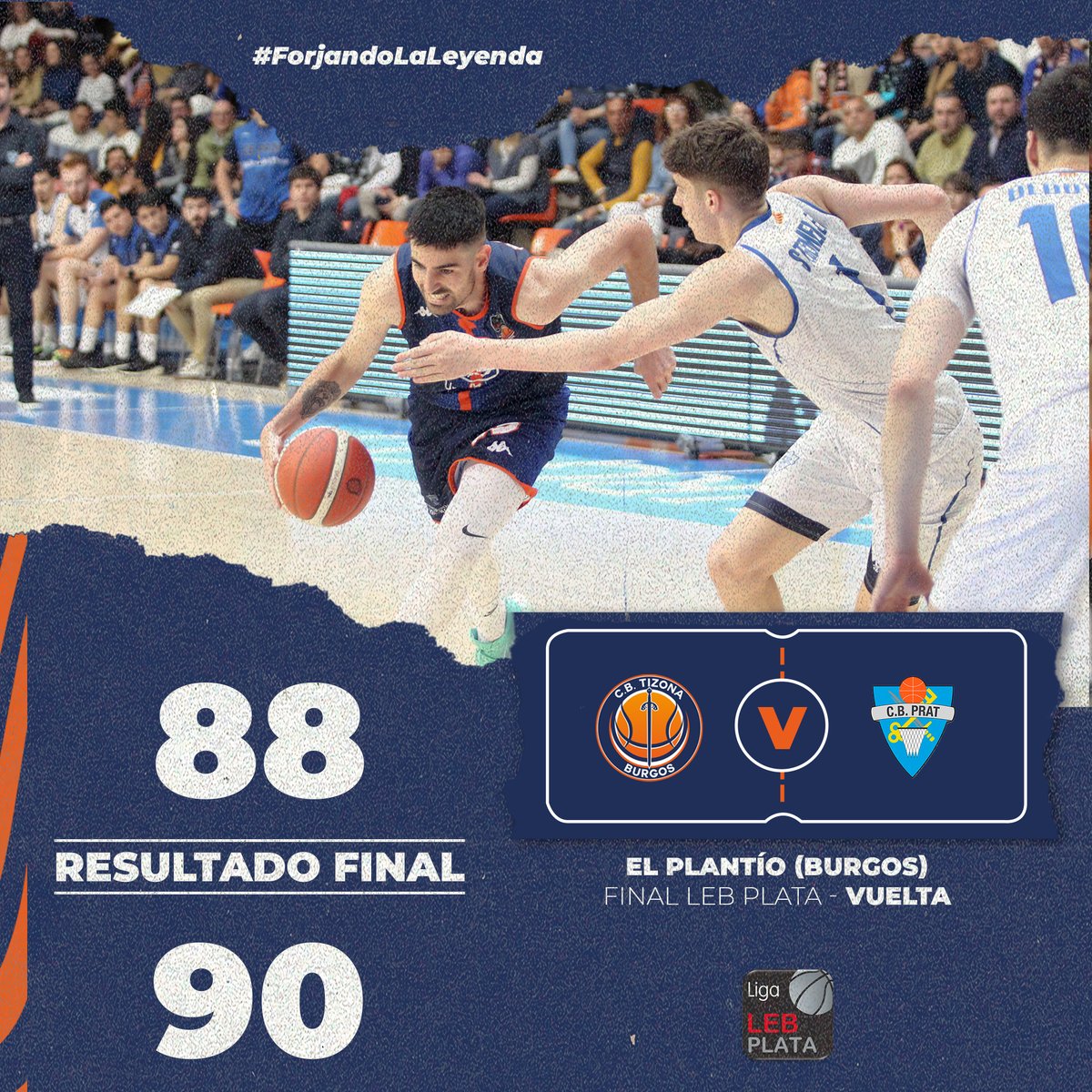 cb_tizona's tweet photo. 4Q 🏀 FINAL

hslfhalfslkasflksahfalhkfksahffafjañfsahfañksf

¡¡¡¡𝗦𝗢𝗠𝗢𝗦 𝗗𝗘 𝗟𝗘𝗕 𝗢𝗥𝗢𝗢𝗢𝗢𝗢𝗢𝗢𝗢!!!!

#TIZONA @UBUEstudiantes  88
@CBPrat  90

💙🗡️🏀
#SomosTizona
#Forjandolaleyenda
#PlayoffsLEBPlata
#FinalLEBPlata
#LEBPlata https://t.co/EMKybaM1gI
