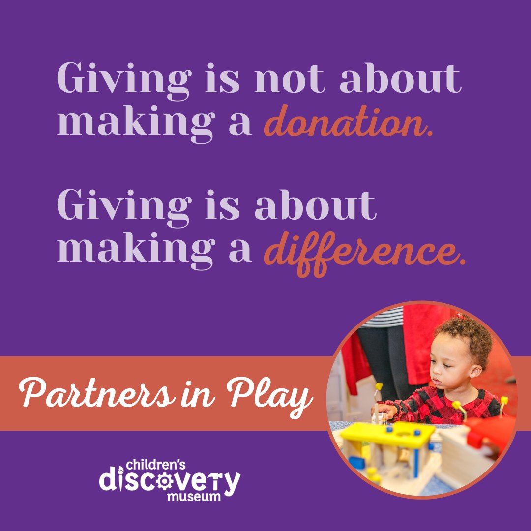 DiscoveryMuseum's tweet photo. Want to make a lasting impact on the future of learning through the Museum? 

Become a Partner in Play and help make a difference! https://t.co/s8mW4gdvd9