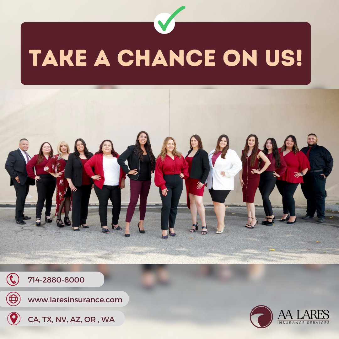 LaresInsurance's tweet photo. Take a chance on your favorite protection team!
#AALI #LaresInsurance #ReferralRewards #MakingAnImpact #LaresGoesLocal #ServingCustomersForLife #Auto #Home #Landlord #Umbrella #Earthquake #Life #GroupHealth #Jewelry #PetInsurance https://t.co/9h16UH0zmT