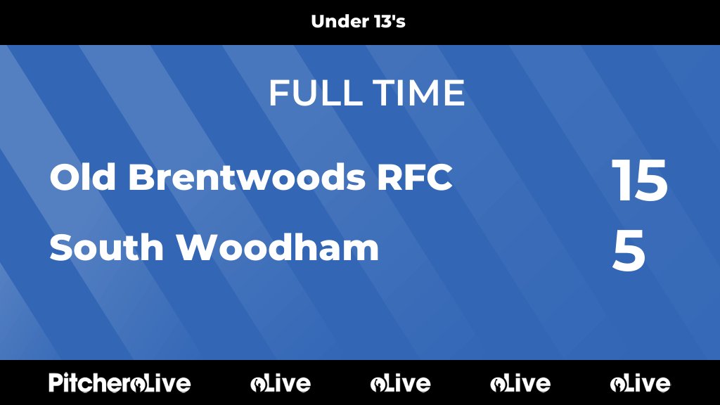FULL TIME: Old Brentwoods RFC 15 - 5 South Woodham
#OLDSOU #Pitchero
obrfc.org/teams/192429/m…