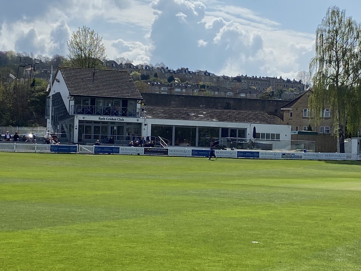 Can think of worse places to be watching cricket #bath #greatvenue