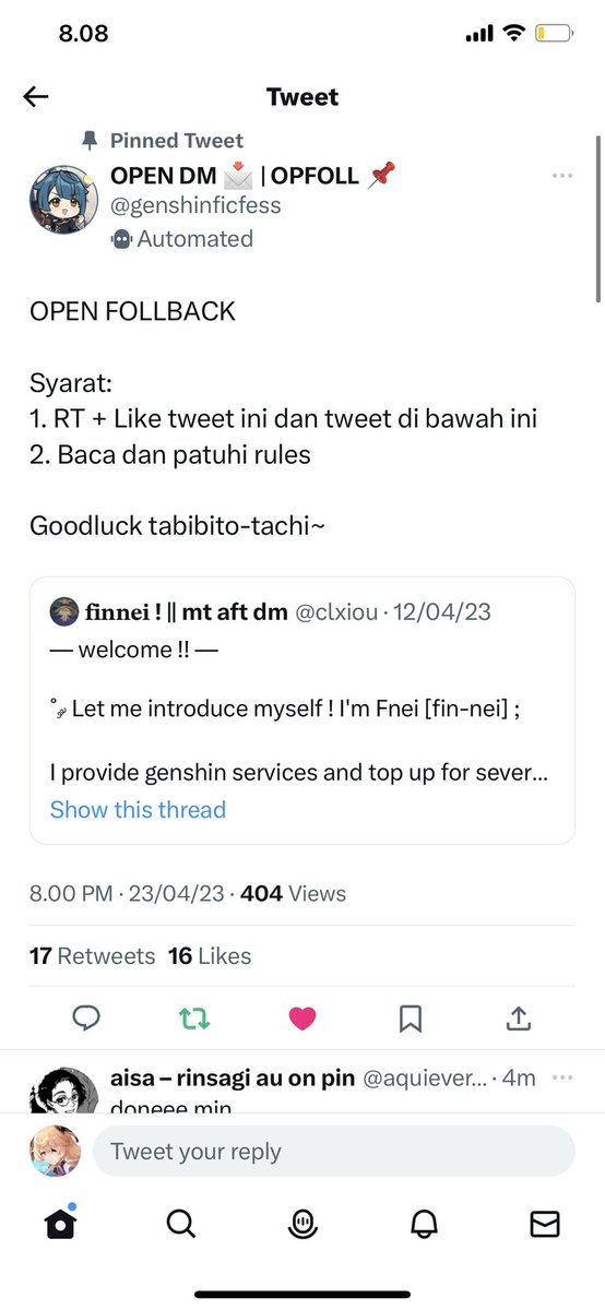 ayatokecil's tweet photo. @genshinficfess Done minnn 0_____0 https://t.co/eVIzIQwvck