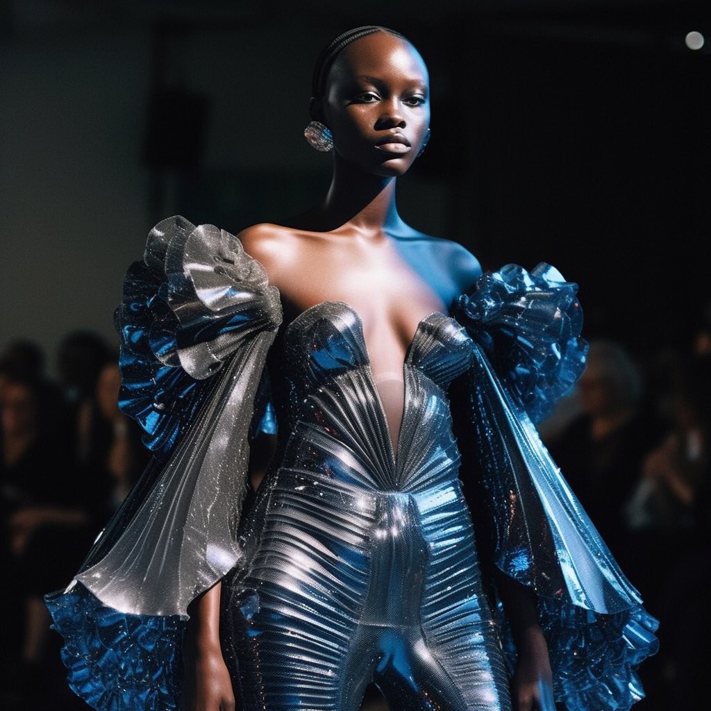 OpeTheStylist's tweet photo. Heyyyyyy friends! 

Help me get my collection for AI Fashion week produced. 
Please go to the site and vote for me at the link below. 🙏🏾  
My collection is under my name OPÉ
You do have to log into it to vote.
#ai #aifashion #aifashionshow #AIart 

https://t.co/4J1j9nmKHS https://t.co/0KQN9lBgMr