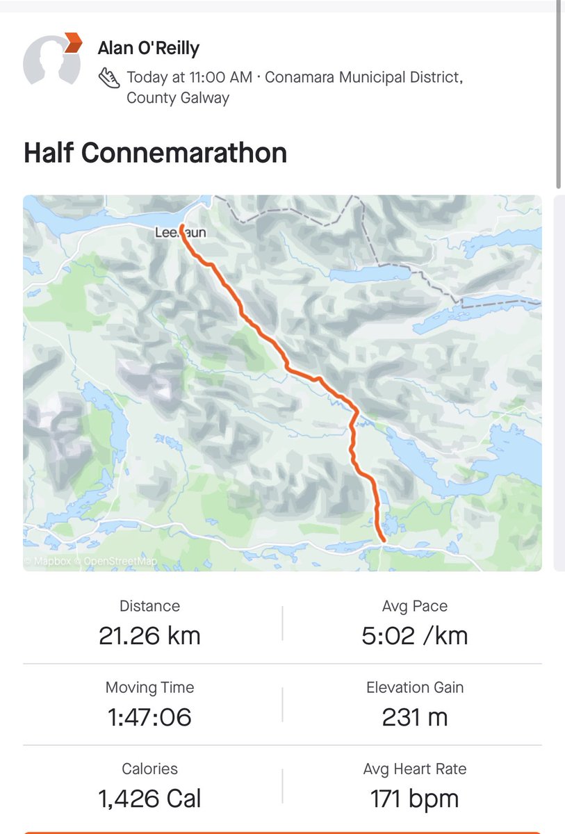 CarlowWeather's tweet photo. Well that was tough but what a day for it! #Connemarathon https://t.co/GrH0RUxKrC