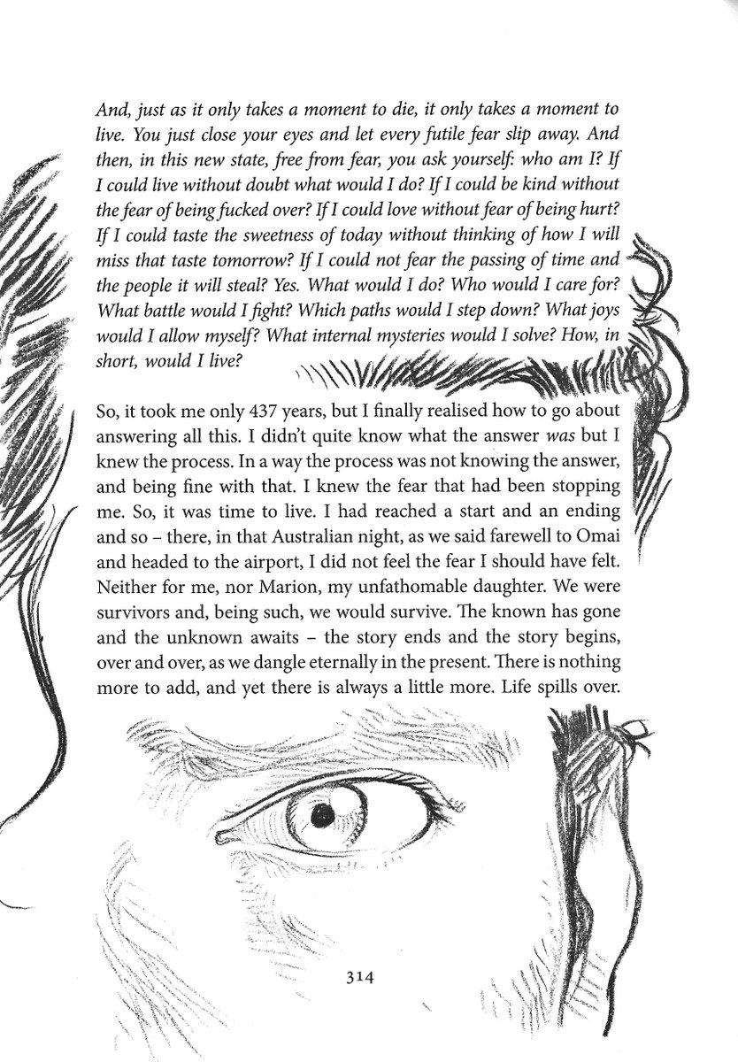 freewomenxgrape's tweet photo. I've listened to an audiobook version of #HowToStopTime this week and am pleased to confirm: the phrases, even entire paragraphs, I've enjoyed (and underlined as I first read them) have not lost their sparks. 

Illustrations below by Chris Riddell, 2017. https://t.co/RQaQumEkb0