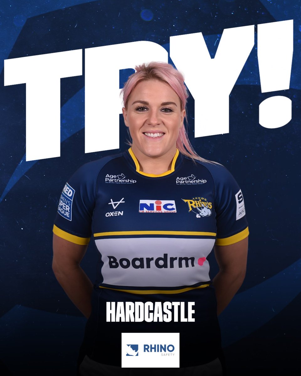 leedsrhinos's tweet photo. 8' TRY for Hardcastle who goes over in the corner.

Unsuccessful conversion by Hayward.

Leeds Rhinos Women 10 - 0 Bradford Bulls Women 
📺Watch live on @SkySportsRL https://t.co/kLWiupIvjN