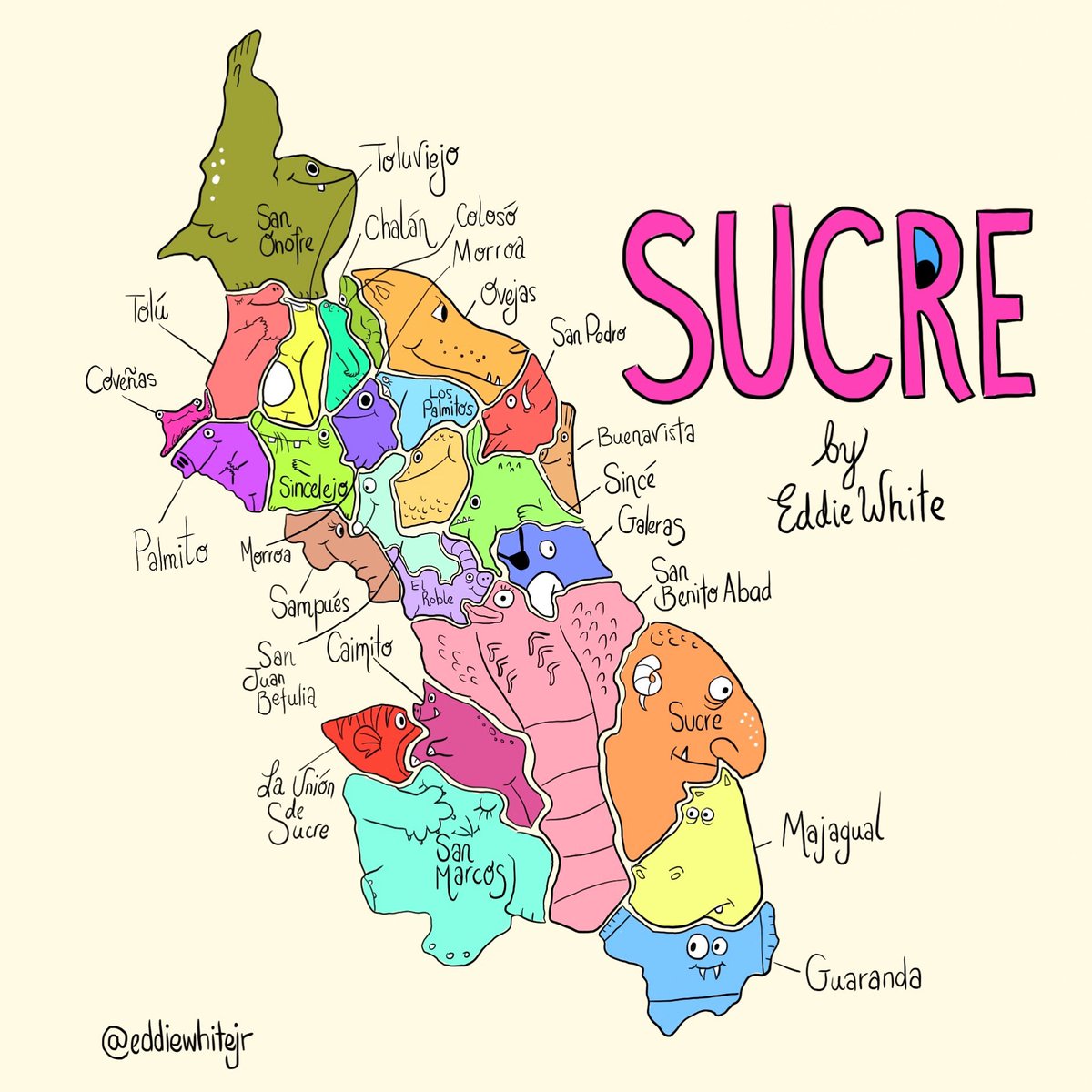 SUCRE! Today I make my way to you (my 20th department in Colombia) If you’re from Sucre, let me know in the comments below. Take a Sucreñ@ below