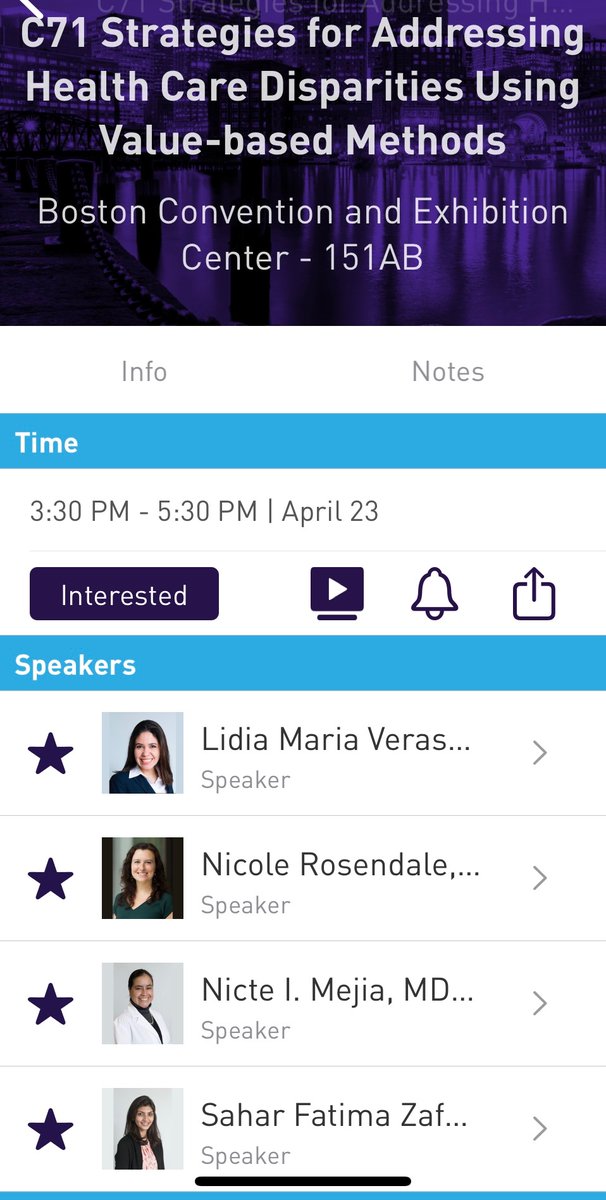 Followed by strategies for addressing #health #disparities using #value-based methods alongside <a href="/LidiaMouraNVL/">L M</a> @nlrosendale #SaharZafar &amp; I 3:30-5:30