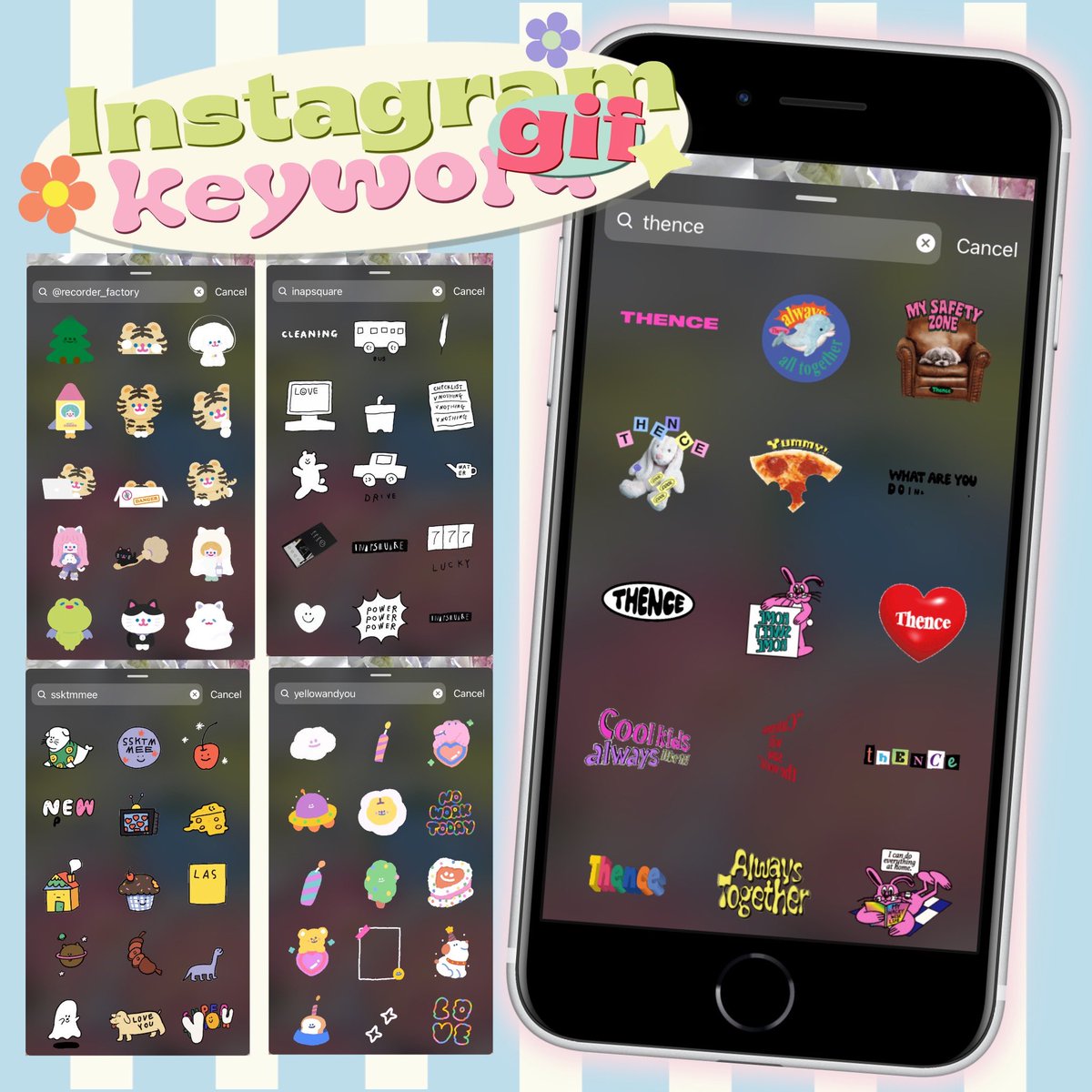 เธรดรวม keywords sticker ใน story ig 🫗⭐️ แบบคัดมาแล้ว น่ารักทุกอัน🫵🏻💖