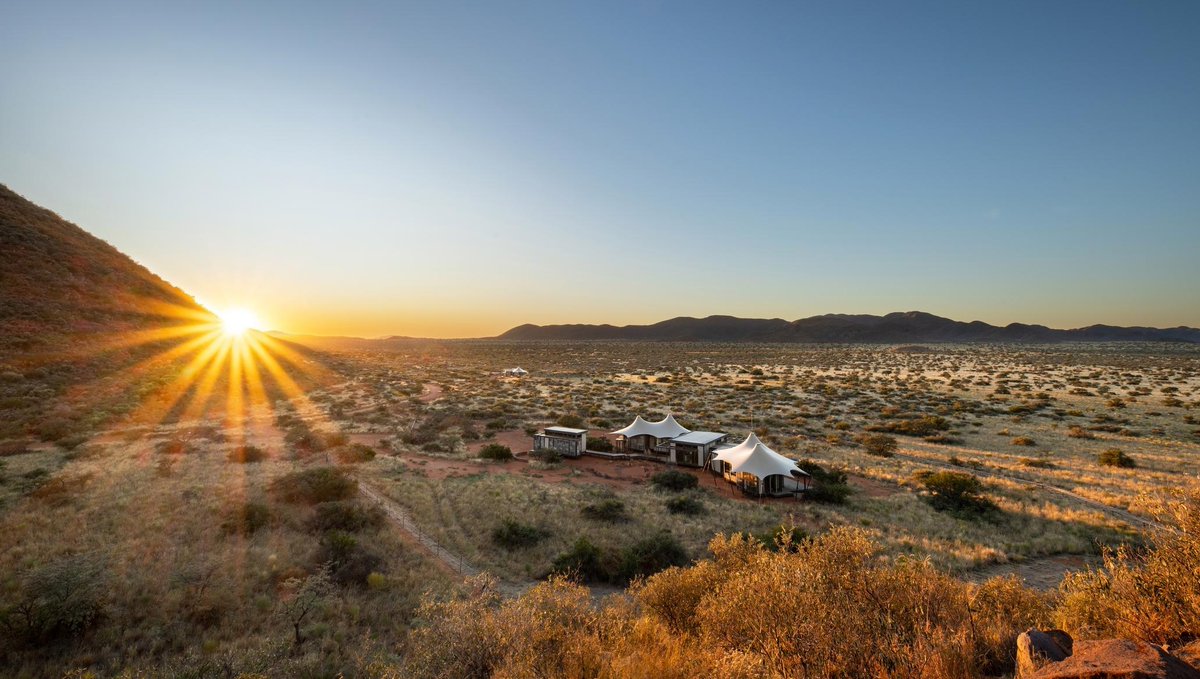 Tswalu's tweet photo. Opening in July 2023, Loapi will offer a true wilderness experience. The camp’s six private #tented #safari homes are positioned to provide complete solitude and seclusion. Read more: https://t.co/18uFU7cZLP 
#beautifuldestinations #africansafaris #tentedsafari https://t.co/4vnpvqf1Wn