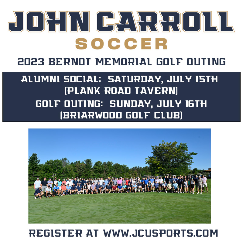 jcumenssoccer's tweet photo. The spring semester is coming to an end and summer is right around the corner!  Which means the 2023 Bernot Memorial Golf Outing will be here before you know it!

This event sells out every year so do not wait to register your team! ⚡️⚡️⚡️

#BlueAndGoldStandard https://t.co/QwRQDr4wjN