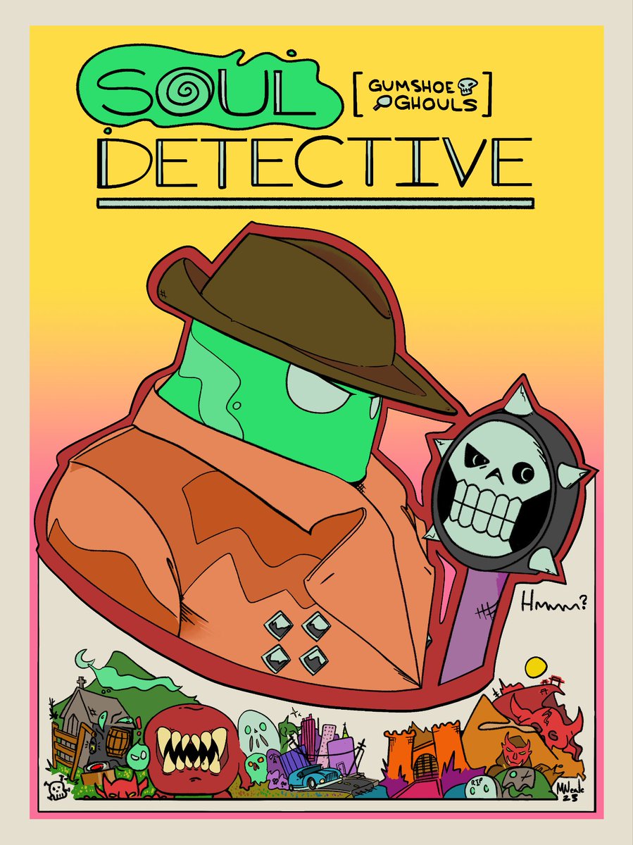 MaxwellNealeDev's tweet photo. Graphic I illustrated for @GumshoeGhouls our project #SoulDetective is expected to release next week! First coming to itch: https://t.co/2MCZhz8Pml https://t.co/TcyO5B5BdM