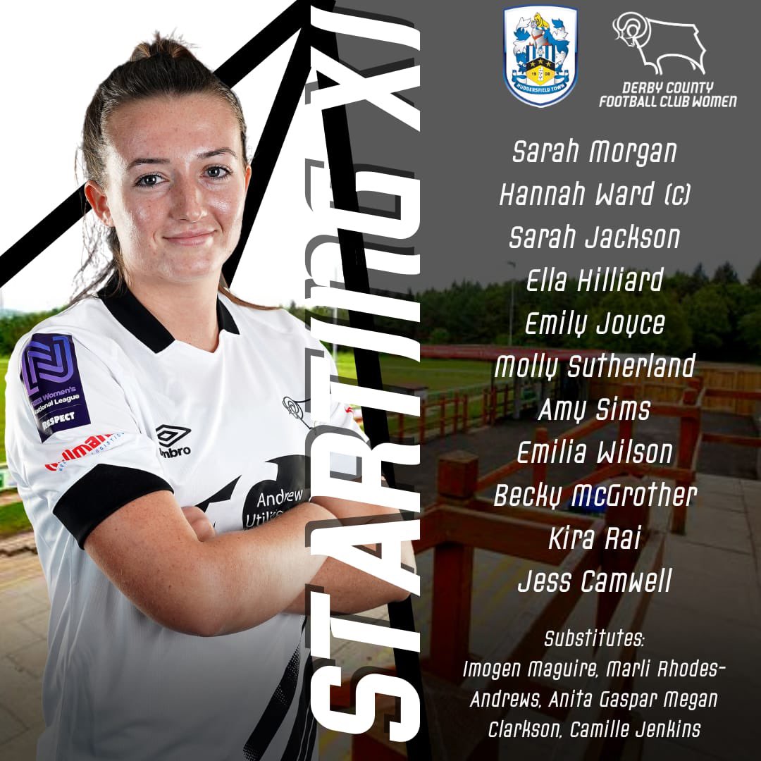 DCFCWomen's tweet image. Your team to take on Huddersfield today 
#DCWFC #EweRams