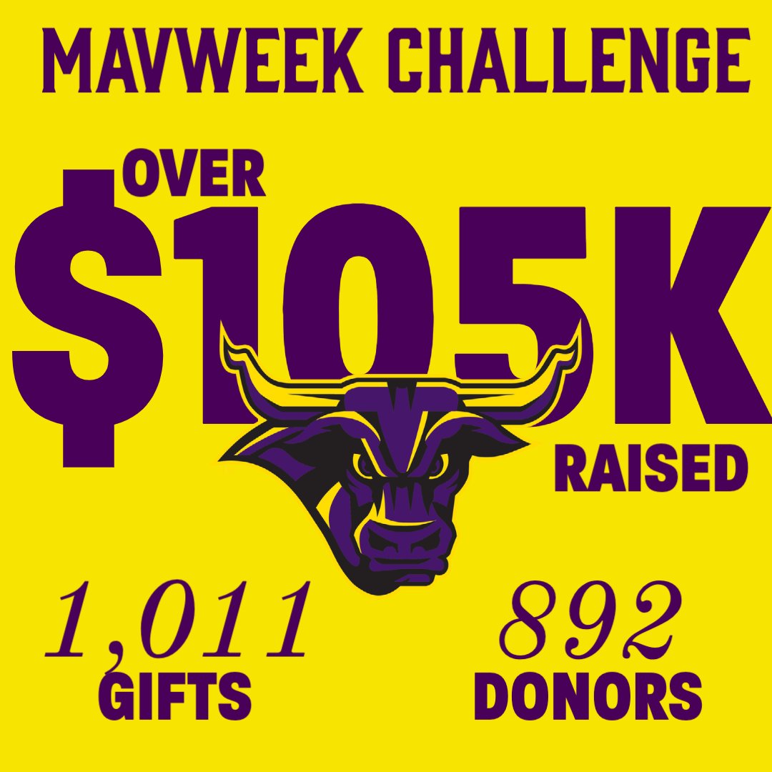 Today is the final day of the MavWeek Challenge - We are just over $21K away from our goal as a department - We need your help to help us get there!

You can donate at msumavericks.com/Mavweek