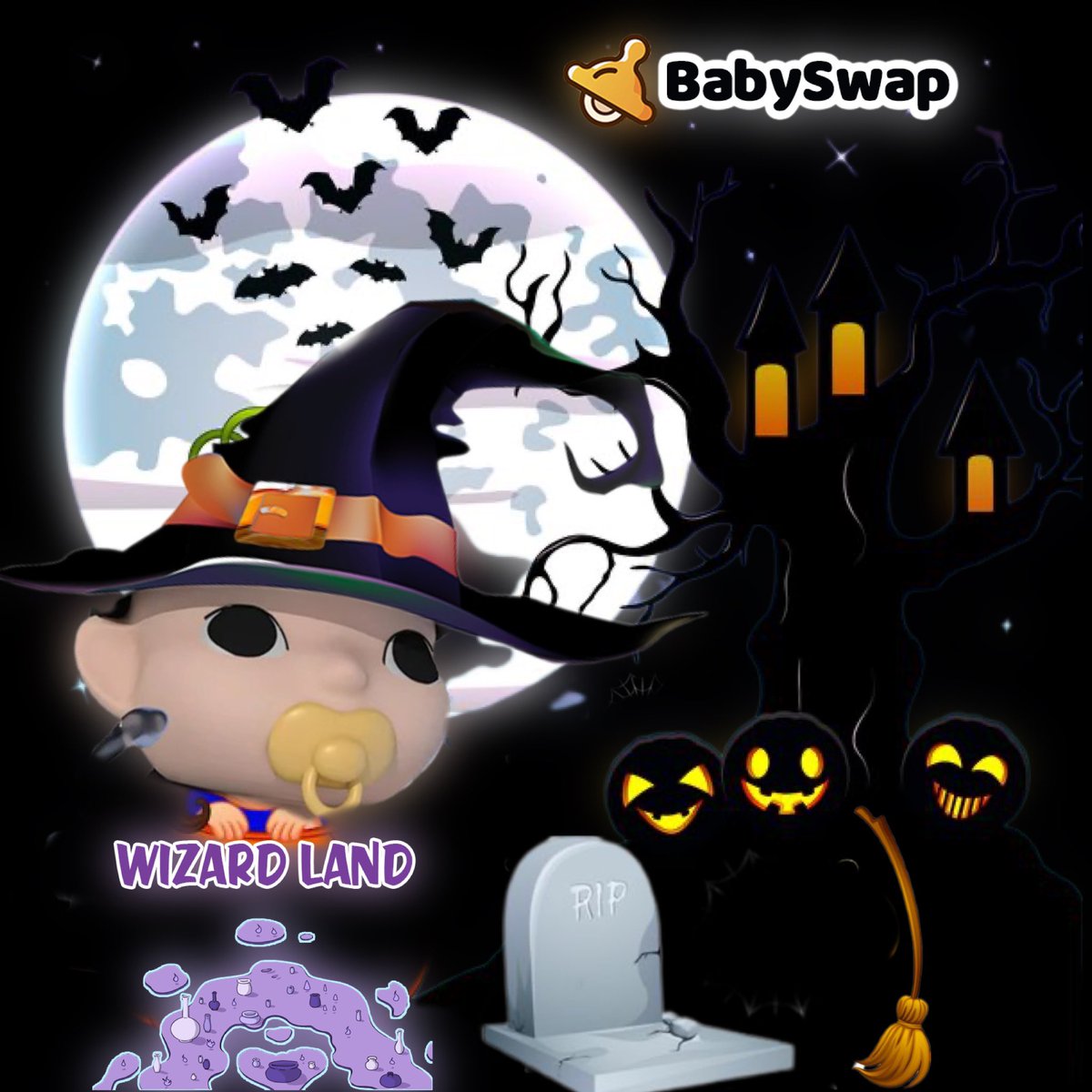 Wizard baby on wizard land
<a href="/babyswap_bsc/">BabySwap</a>
#BabySwap #BabyWonderland #Babyverse