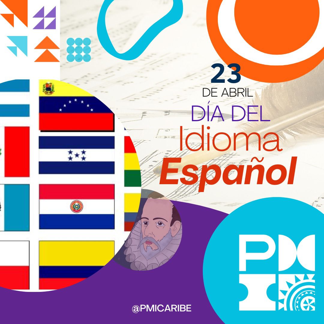 pmicaribe's tweet photo. Hoy conmemoramos el día del idioma Español. Haciendo un homenaje a Miguel de Cervantes Saavedra autor de la reconocida obra “El Ingenioso Hidalgo Don Quijote de la Mancha” el texto más importante de la lengua española 📙#ComunidadPMCaribe #Comunicacion #directordeproyectos https://t.co/0JUqrHfKon