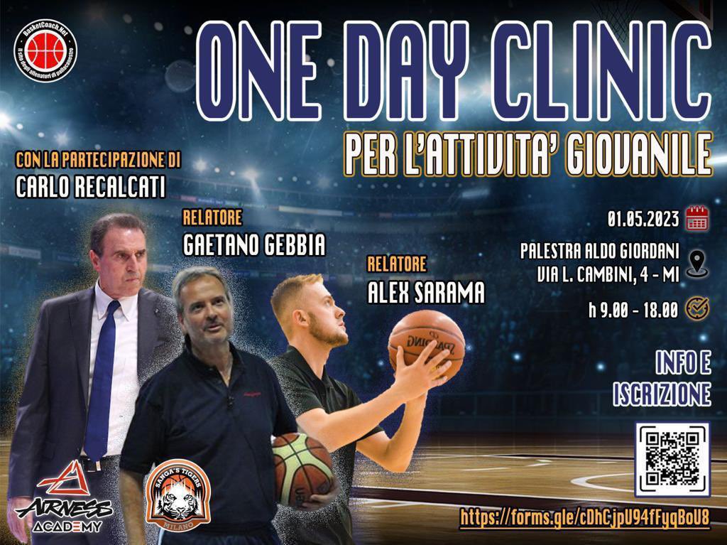 ➡️ ONE DAY CLINIC PER L’ATTIVITÀ GIOVANILE 
Milano 01.05.2023 ti aspettiamo!

L’iscrizione è richiesta ed è possibile effettuarla attraverso questo link: 

forms.gle/cDhCjpU94fFyqB…

#basketball #basketballdrills #basket #basketballcoach #basketcoach #basketcoachnet
