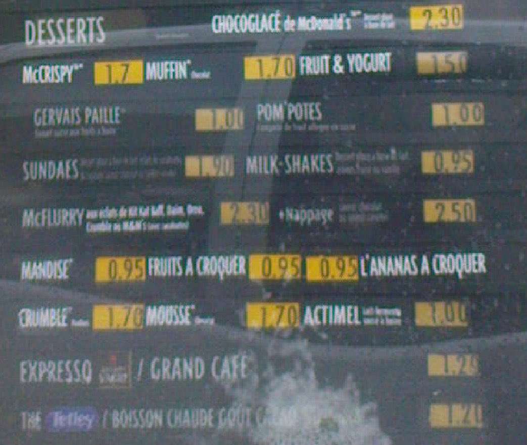 GossipRoomOff's tweet photo. 🚨 Voici les prix que l’on pouvait retrouver chez McDonald’s en… 2009 ! 🍔🍟

📸: @DigitalGanon https://t.co/UQ3NDwlwmT