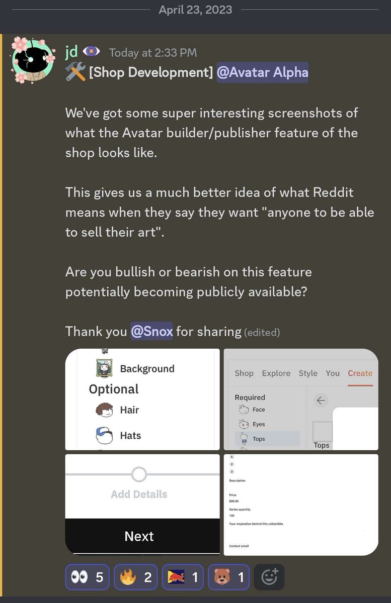 JackDaniel8008's tweet photo. Leaked sneak peak of the Avatar "Create" feature in the shop 👀 🔥

This isn't publicly available yet, but might be at some point in the future 

Full pictures on Discord: https://t.co/E2pzO9uncJ https://t.co/UFesP3KvsQ