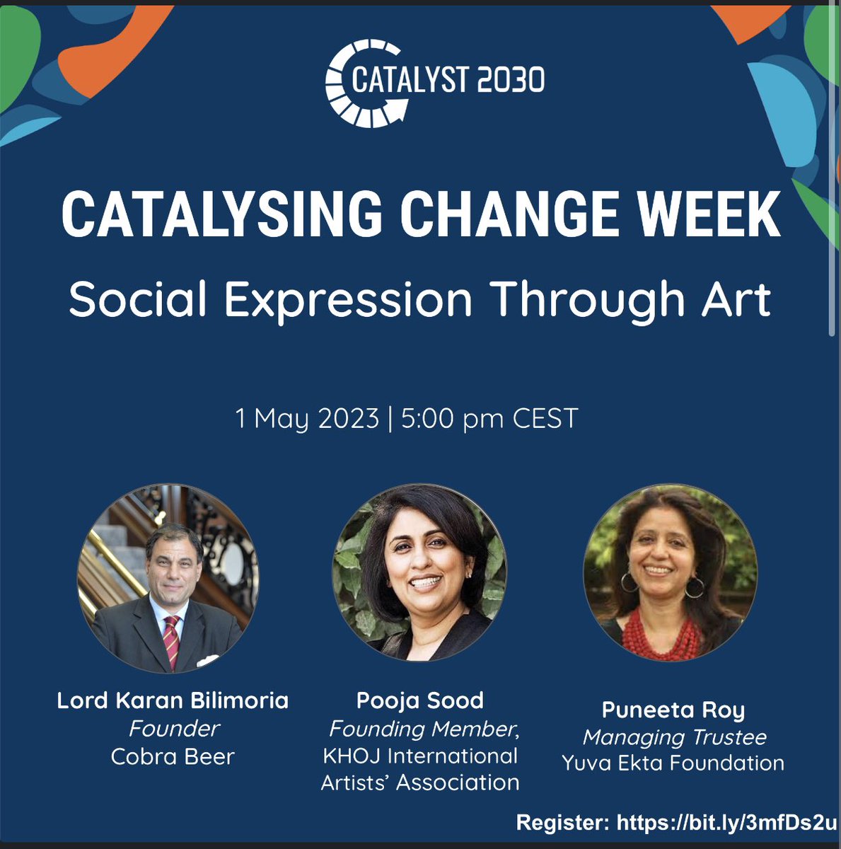 roots2market's tweet image. REGISTER! Join #CatalysingChangeWeek2023 on 1 May at 17:00 CEST in our session "Social Expression Through Art," where speakers discuss #Art and #Social Change

Register at catalyst2030.net/events/social-…
