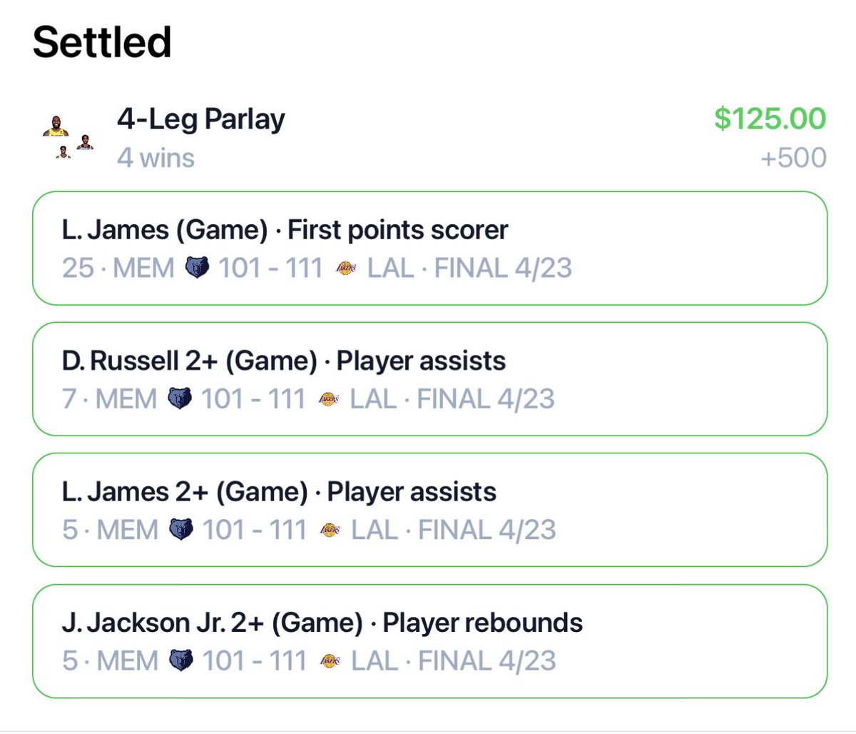 Breaktheboox's tweet photo. SWEEEEP THE OGPs🧹🧹🧹

+500✅
+425✅
+475✅

$75➡️ +$350

Join for 30 days FREE of VIP➡️ https://t.co/vRd09fEdBF

#LakeShow #GoAvsGo #GamblingTwitter #NBA #MLBPicks https://t.co/v4IbhRp2Pz