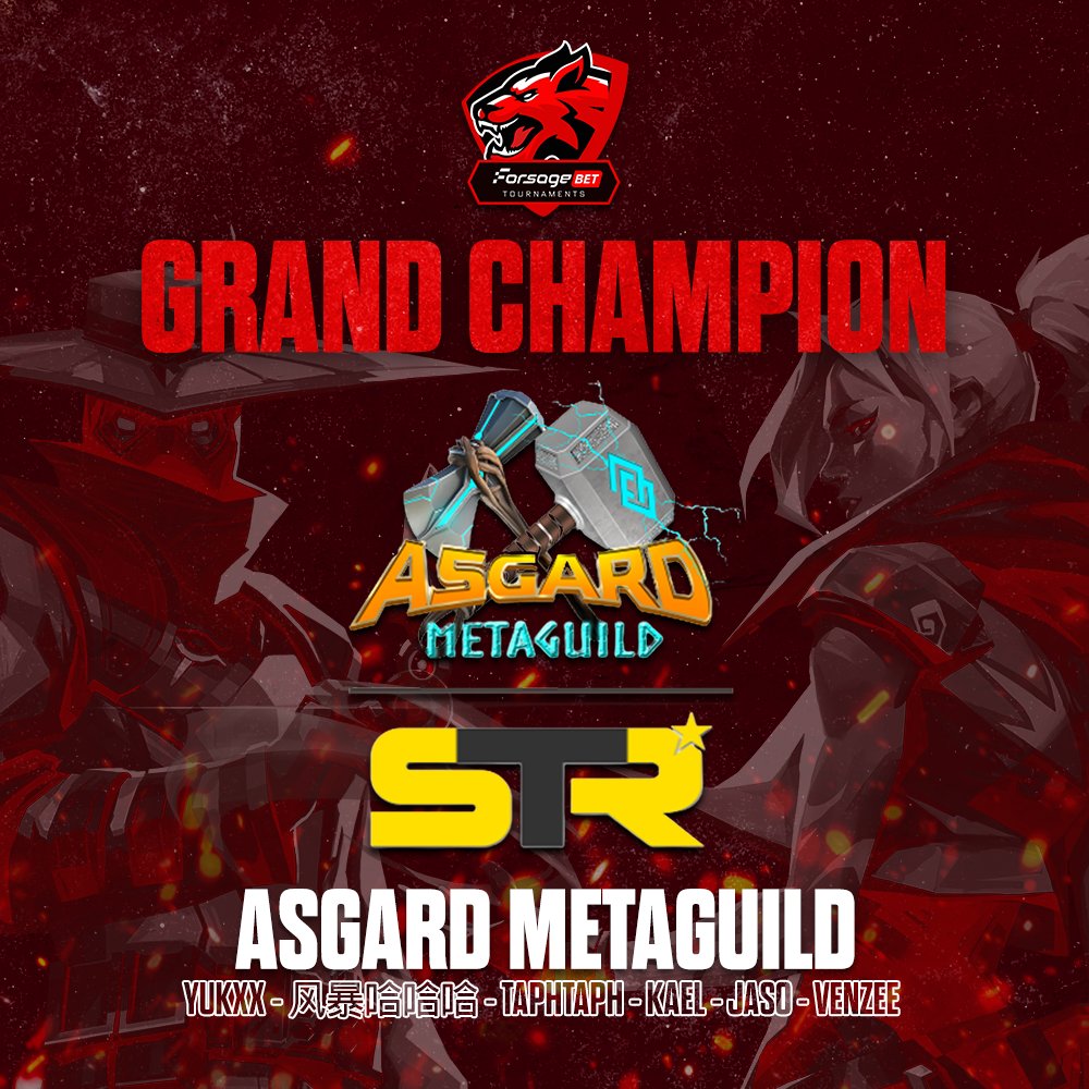 Forsage Bet's Valorant Tournament Champions! :) love my teammates <a href="/jasoVLR/">jaso</a> <a href="/Tetsuhiryooo/">Kael</a> @TAPHYTAPHHH <a href="/yukexe/">ykkk</a> <a href="/prodgggg/">prodg</a>