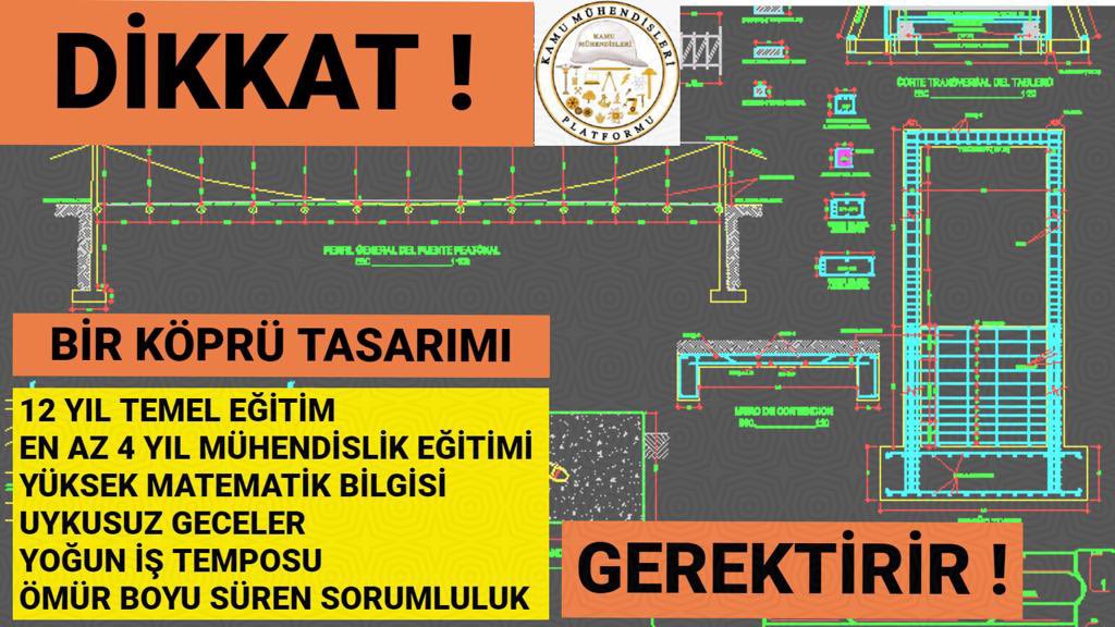 <a href="/KucukkayaIsmail/">Ismail Kucukkaya</a> <a href="/kaMUhendisleri/">Kamu Mühendisleri Platformu</a> zor durumda ayın sonunu getiremiyor bu kadar kritik konumlarda işler yapıp sorumluluk alıp bu maaşlara çalışmak açil iyileştirme yapılmalı