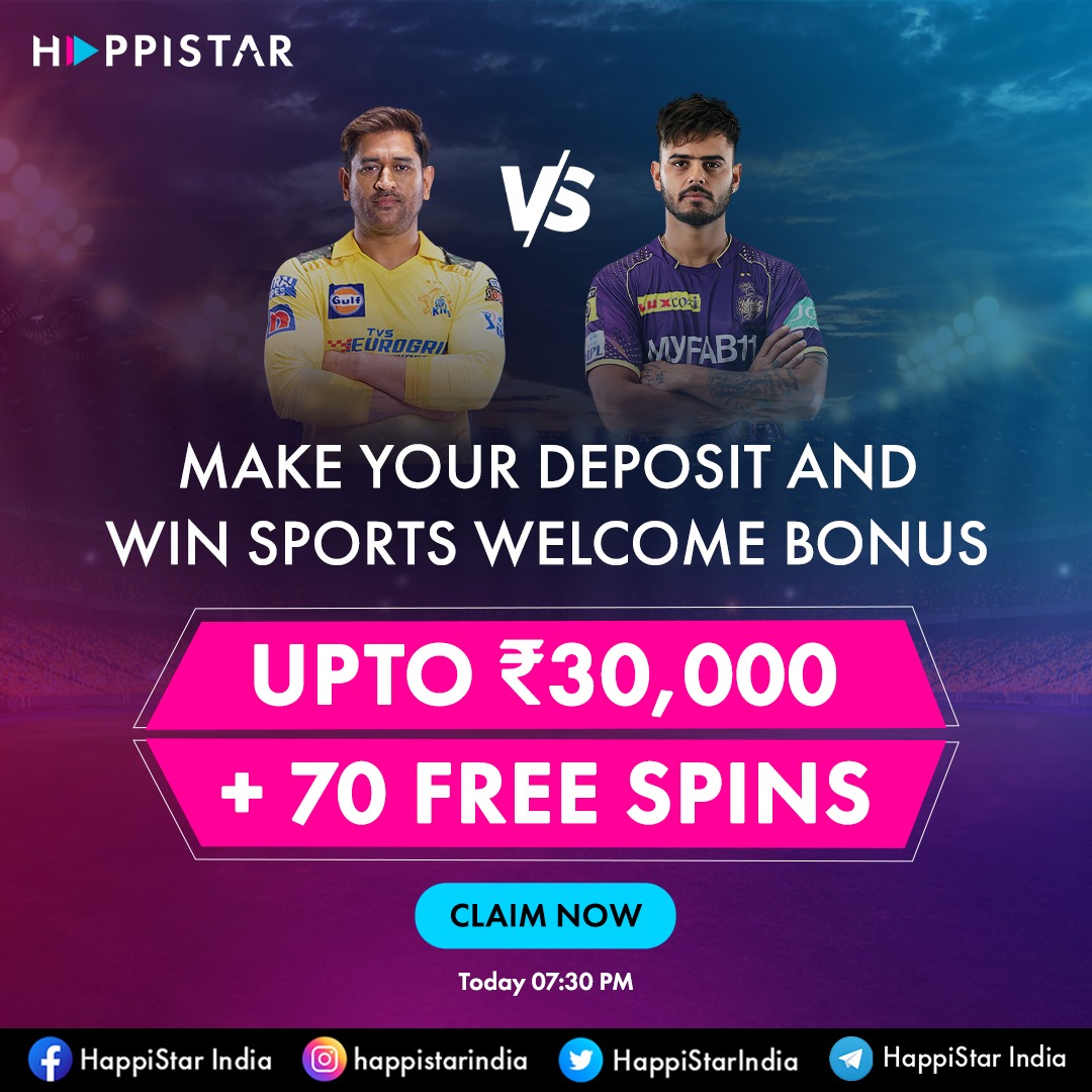 HappiStarIndia's tweet photo. Jeet kisi ki bhi ho apka bonus pakka π€. To abhi register karo happistar pe or jeeto sports welcome bonus π€©. Visit link in bio
#happistar #happistarindia #happistargames #rcbsvsrr #rrvsrcb #maxwell #maxwellfans #csk #cskfans #TATAIPL #ipl2023 #dhoni #dhonifans #viratkohli https://t.co/eH6Df2hf44