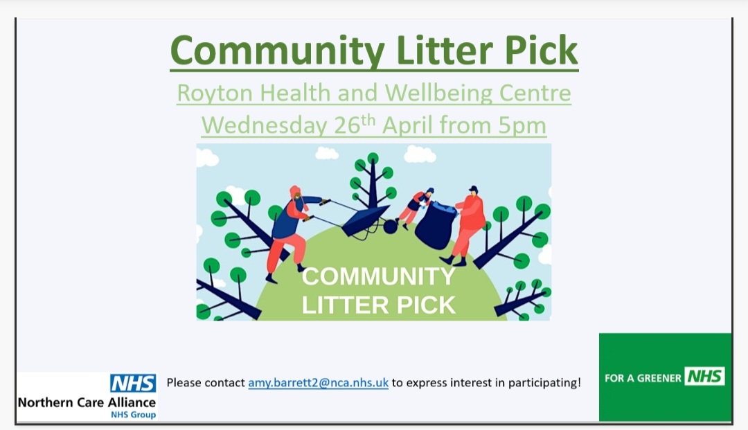 Amy Barrett (@amy_barrett87) on Twitter photo To look after our local community of #Royton the District Nurses <a href="/north_nurses/">NCA North Cluster Community Nurses</a> are doing a Community Litter around Royton Health and Wellbeing Centre on 26th April at 5pm, if anyone is interested please DM me to book
<a href="/OldhamCO_NHS/">Oldham Care Organisation</a> <a href="/Paula_Baker1/">Paula Baker</a> <a href="/OldhamCouncil/">Oldham Council</a> <a href="/OldhamChronicle/">Oldham Chronicle</a> To look after our local community of #Royton the District Nurses <a href="/north_nurses/">NCA North Cluster Community Nurses</a> are doing a Community Litter around Royton Health and Wellbeing Centre on 26th April at 5pm, if anyone is interested please DM me to book
<a href="/OldhamCO_NHS/">Oldham Care Organisation</a> <a href="/Paula_Baker1/">Paula Baker</a> <a href="/OldhamCouncil/">Oldham Council</a> <a href="/OldhamChronicle/">Oldham Chronicle</a>