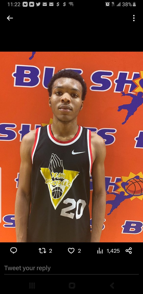 Coach_MReed's tweet photo. Team Disciples 16u Jamaal Miller played a tremendous game, to get us to the semi-finals on Sunday at 10:00 am https://t.co/jSPJNe5Y4r