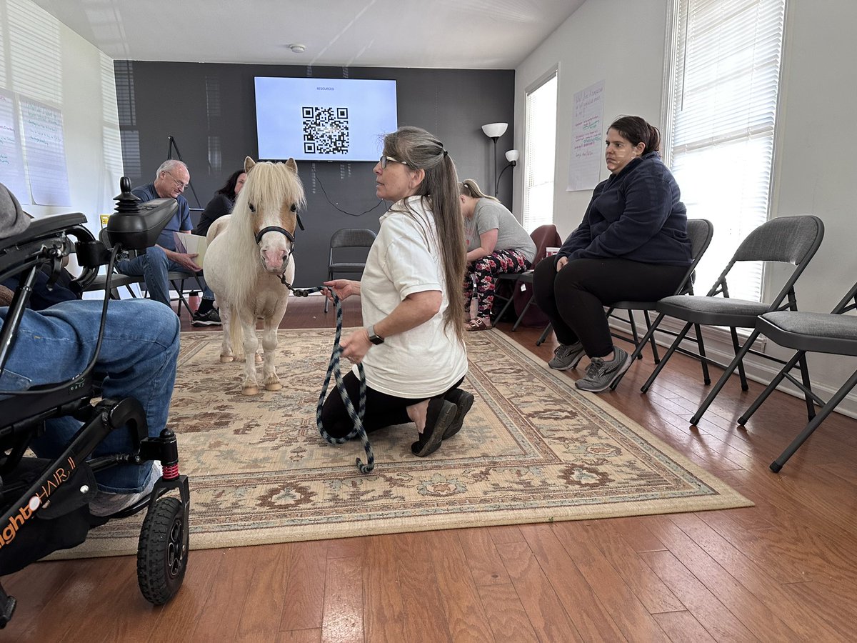 ConnectionFoCo's tweet photo. Melissa Cammack, LPC and Stacey Edwards of Special Equestrians facilitated a Wellness Workshop hosted by The Connection. The forum focused on Trauma, Compassion, Equine Therapy and healing.
#theconnectionforsyth @sycamorepsychotherapy @SpecEquestofGA #mentahealth https://t.co/JF7bJ14pw6