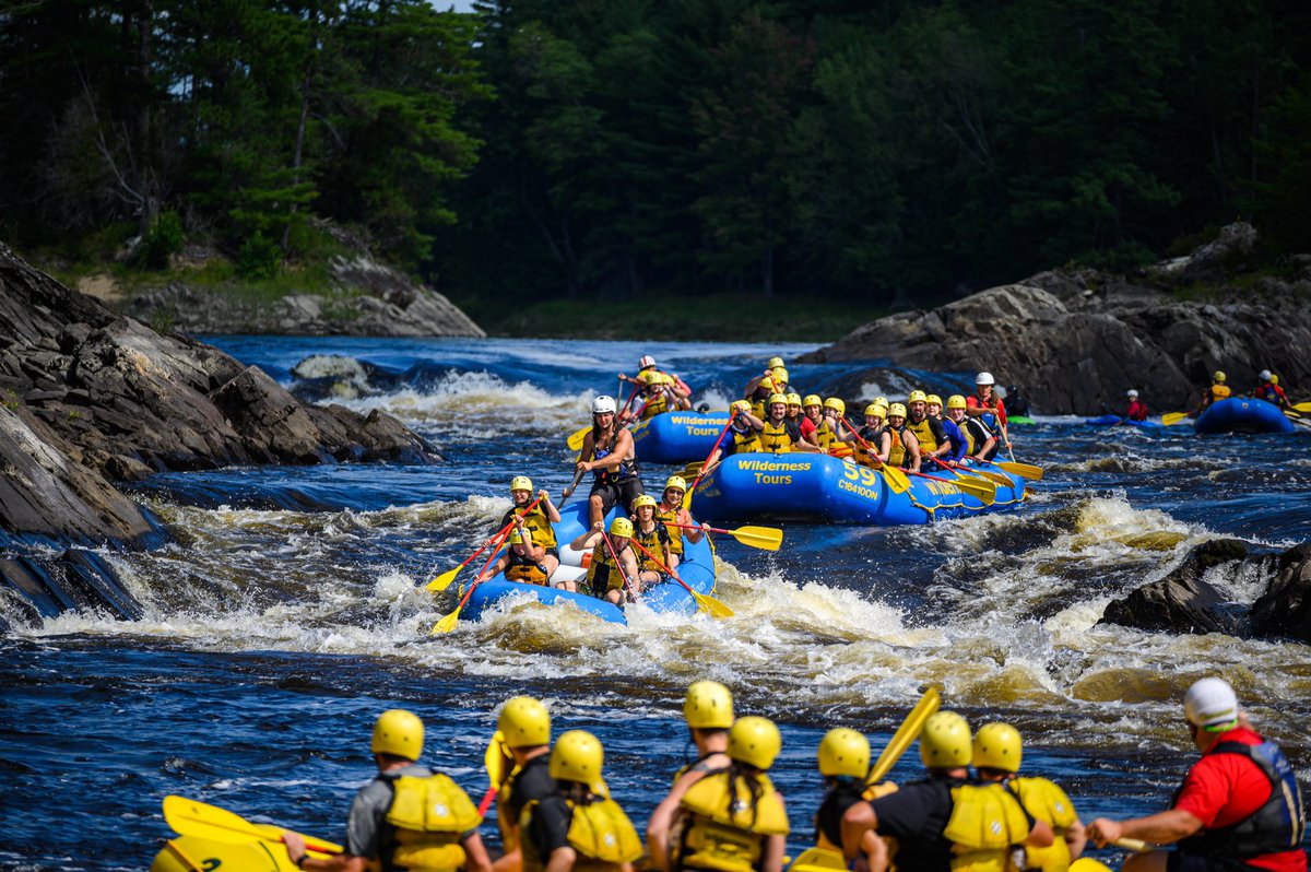 Wildernesstours's tweet photo. It’s almost show time! 💦 Rafting season begins May 19 🗓✌️#OttawaRiver #canada #Ottawa #Ontario #Quebec https://t.co/M1YZ3SV5Y2