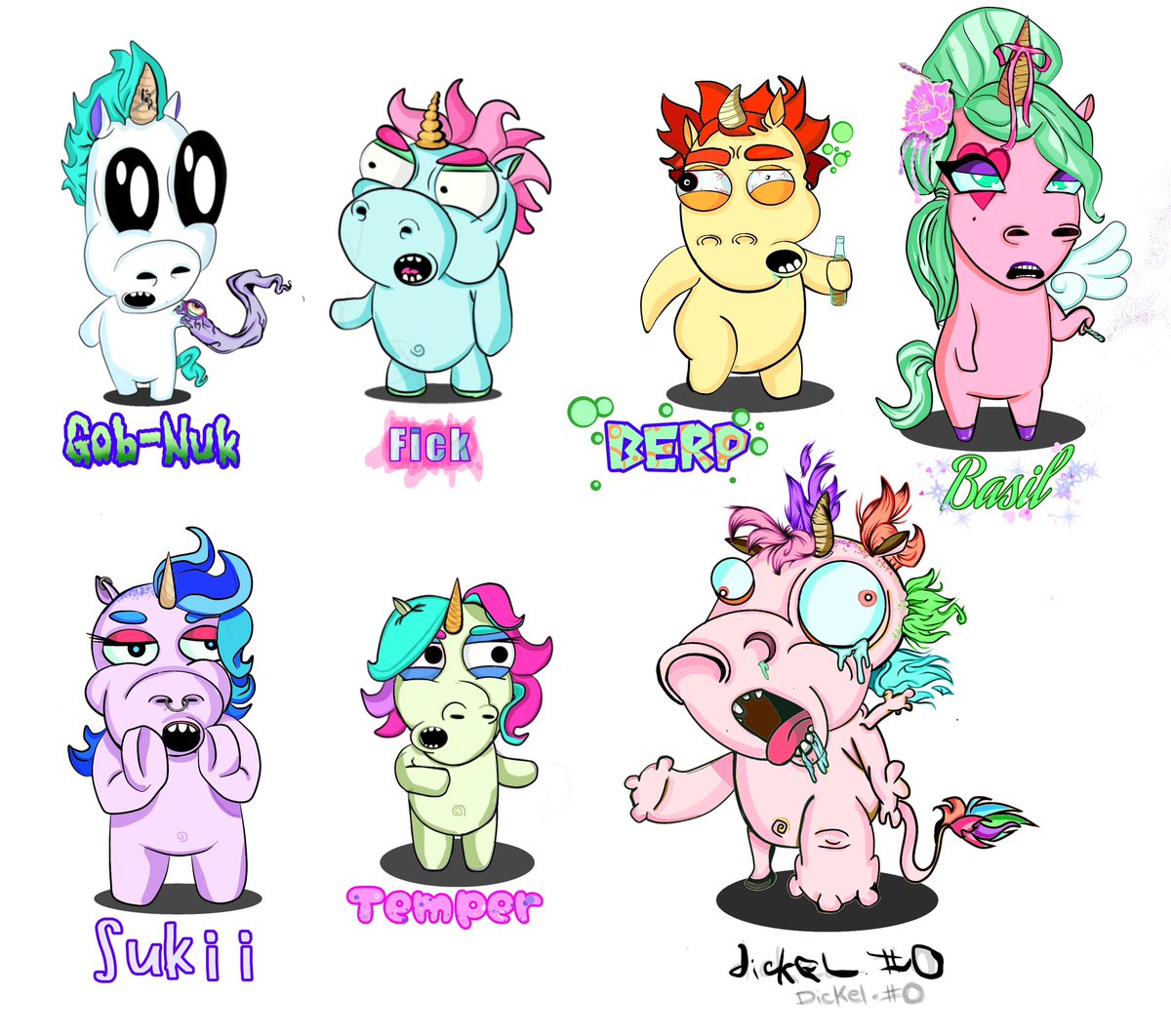 Naughticorns's tweet photo. Characters!!!!!! #naughticorns #cartoon #NEW #ComingSoon https://t.co/9LwW4X8rEM