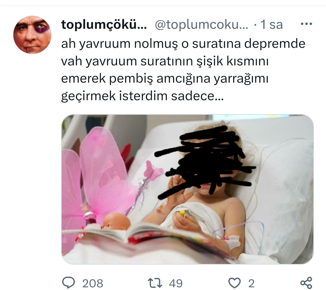 Tolstoy0X's tweet photo. şu iti tutuklayacak emniyet gücleri nerede @istanbul_EGM https://t.co/5fOa94fvvw