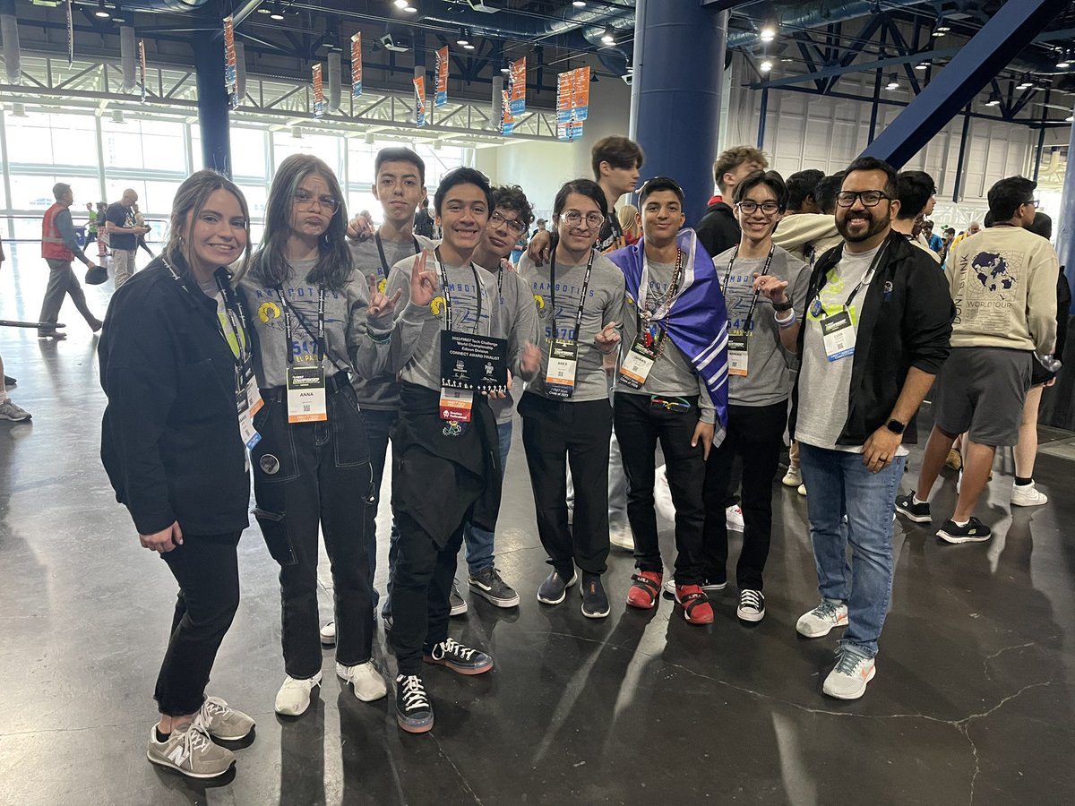 MHSRoboticsEPTX's tweet photo. After an amazing 4 days at FIRST Worlds, FRC 9136 Rampage won the Rookie Highest Seed Award in Daly Division and FTC 5470 Rambotics won the Connect Award Finalist in Edison Division. #TeamSISD #FIRSTChamp #FIRSTinspires https://t.co/8hT59cuaL1