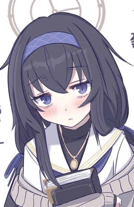 ウイちゃんの顔。今回の気に入ってる。荒い部分沢山あるけど、#ブルアカ 