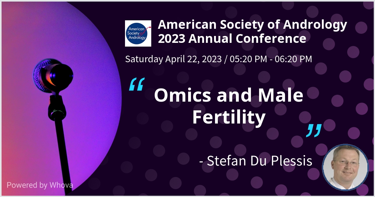 Honored to be selected to present the International Lecture <a href="/AndrologyASA/">American Society of Andrology | ASA</a> Conference 2023 <a href="/CityOfBoston/">City of Boston</a>  <a href="/MBRUniversity/">MBRU</a> <a href="/SuMBHG/">Division of Molecular Biology and Human Genetics</a>