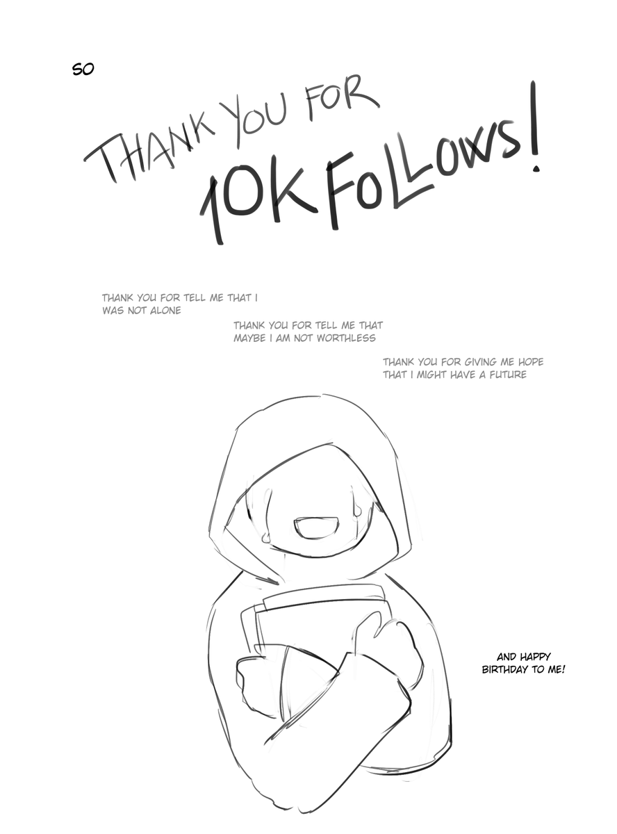 a personal comic for my birthday, and also a thank you letter to you guys 