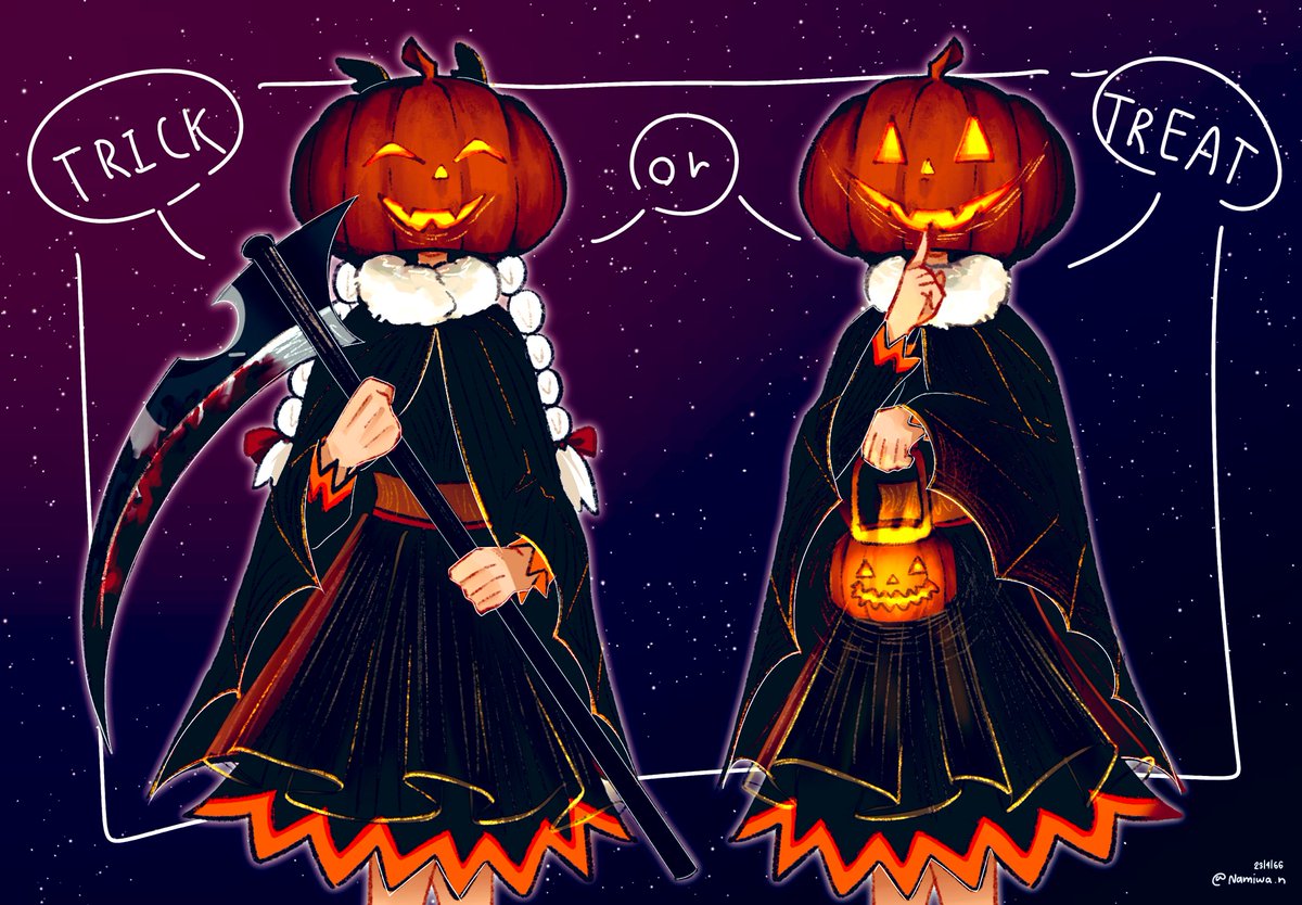 Summon_skycotl's tweet photo. *ก๊อกๆ*

“TRICK”
“OR”
“TREAT”

แต่เอ๊ะ เดี๋ยวนะ— ทำไมฟักทองถึงมาขอขนมได้ล่ะ ไม่สิ นี่ไม่ใช่ฟักทองซะหน่อย!

นี่คือเด็กน้อยสองคนที่มาขอขนมหน้าบ้านคุณต่างหากล่ะ!!!

『Happy Death Day』

 #ColtsMischief_sky https://t.co/vjpWOe2wfW