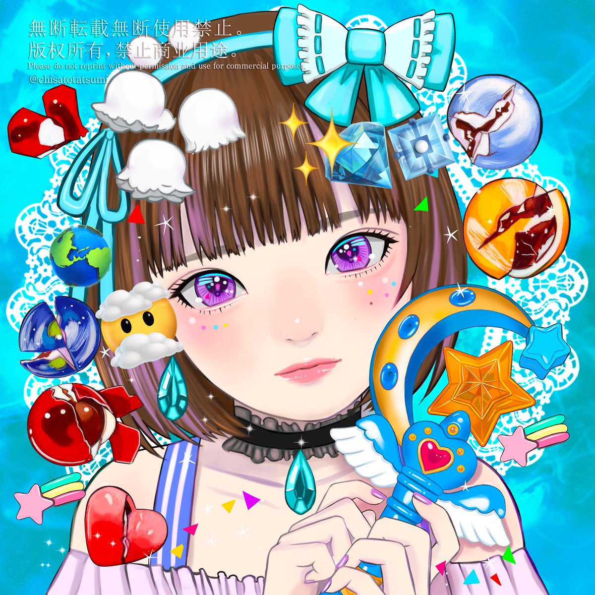「クラスのみんなには、内緒だよ 」|巽千沙都/ChisatoTatsumiのイラスト