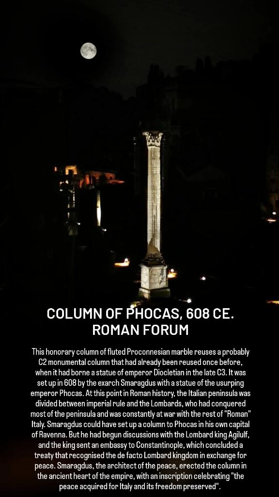antmoose's tweet photo. For #spoliaSunday, let's focus on the #Column of #Phocas. Already #spolia by the late C3, then reused again in 608, it is the last monument of the empire in the #Forum in #Rome. Not a papal column marking the imperial gift of the #Pantheon, it had quite a different message. https://t.co/K7KrZySwan