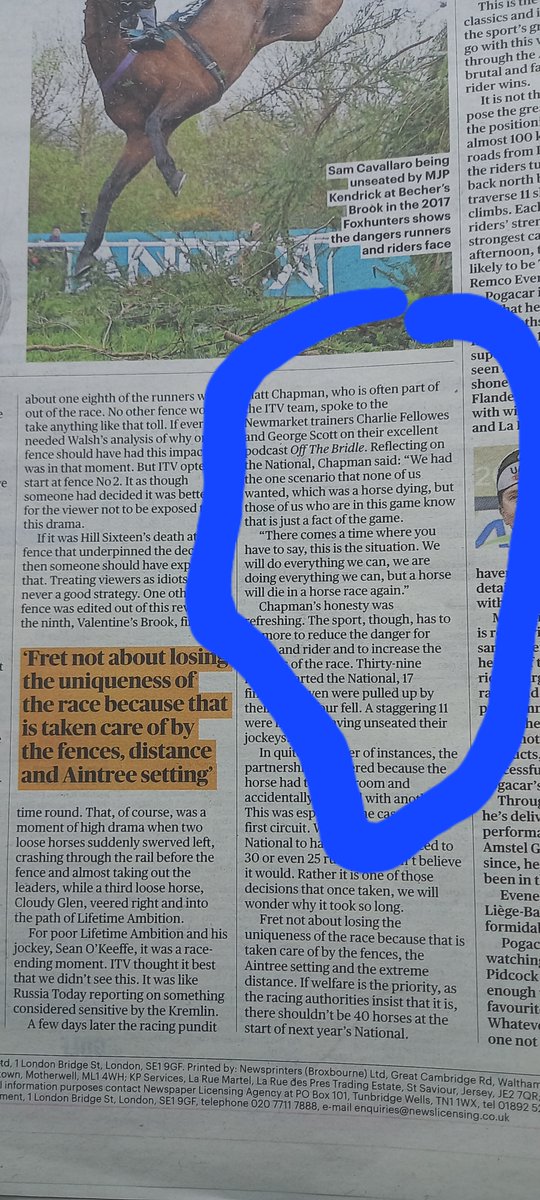 So, @DavidWalshST generously refers to 'excellent podcast Off The Bridle' in his column on the Grand National in today's Sunday Times. If you haven't yet caught up with the latest episode from @GScottracing & @FellowesRacing, please give us a listen...@MCYeeehaaa was our guest.