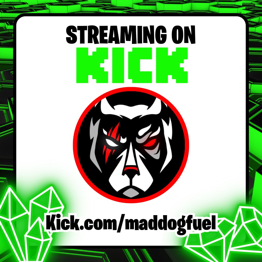 MPMadDog's tweet photo. We are live 🔴
#Fortnite only win !!!
@KongVector @RESPAWNProducts @PowerGPU

https://t.co/VXujymfjYE
https://t.co/VXujymfjYE

Much love💚
#KickStreaming  #KickStreamers #kick #Kick #KickAffiliate #Fortnite #KickStreaming #KickStreamings https://t.co/JMLzipQom4