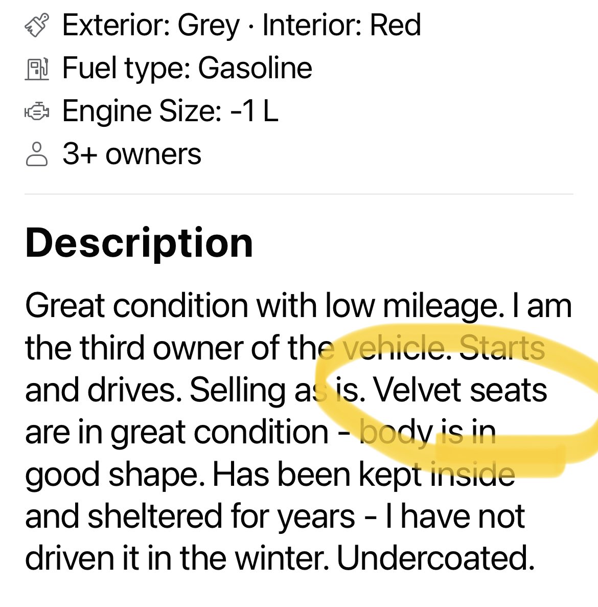 VinceArgier's tweet photo. This alone is enough to make me want to buy this car #IYKYK https://t.co/RyNWgnwlXA